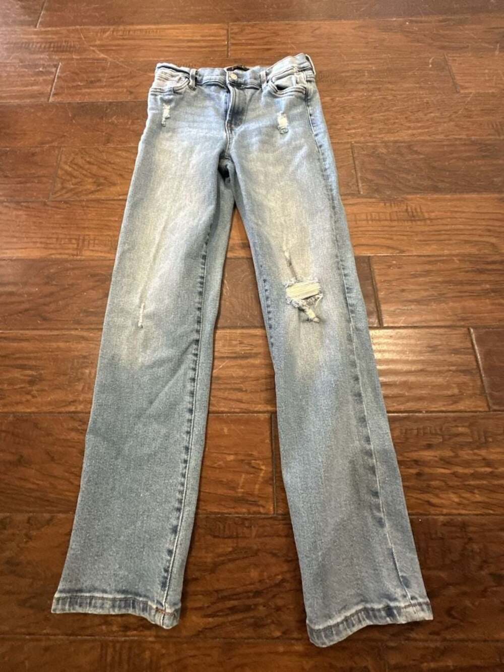 Rachel Rachel Roy Distressed Straight Leg Jeans Size 8/29